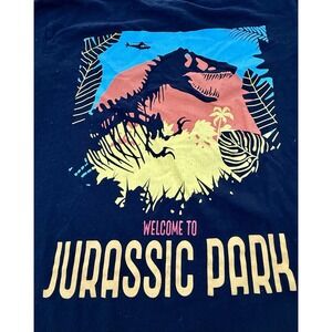 Jurassic Park World Shirt Mens L Big Logo T-Rex Dinosaurs